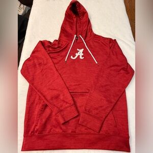 Alabama Roll Tide Colosseum Red Hoodie with White Drawstrings